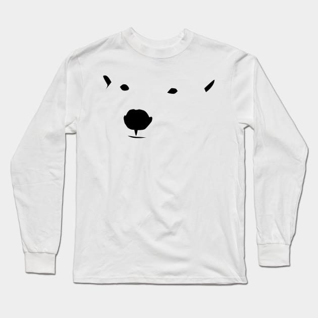 Polar bear face Long Sleeve T-Shirt by Protect friends